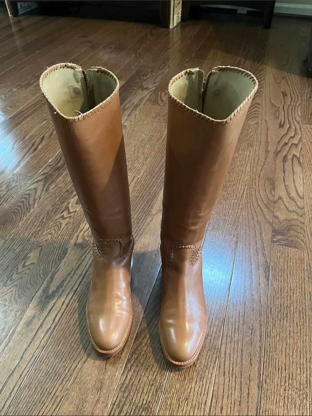 Jack Rogers Leather Boots in Tan